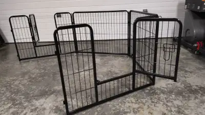 16 Dog Fence Panels including 2 with gates 32"wide 24" high total length 42 Feet. Great for camping...