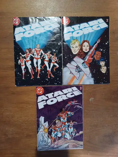 Atari Force mini comic book lot - Issues 1 to 3 DC comics, View more