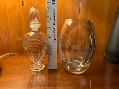 $15 for the empty Avon vintage perfume bottle, vanity decor, bathroom decor, home decor. The vase wi...