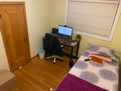 Bright Private Unfurnished Room for Rent 1 bedroom in a 3-bedroom apartment All utilities + Wi-Fi in...