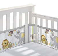 Like new Breathable Baby Liner for crib- Safari
