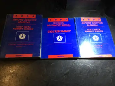 1993 Dodge Plymouth Colt Vista Eagle Summit Wagon Service Manual, View more