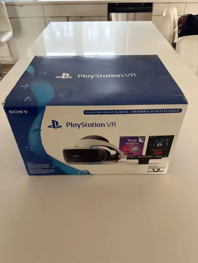 Dive into virtual reality with this Sony PlayStation VR headset, offering an immersive gaming experi...