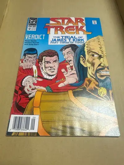 "STAR TREK" Issue # 12 (Sept, 1990, DC Comics) Sci-Fi Comic Book(comic)