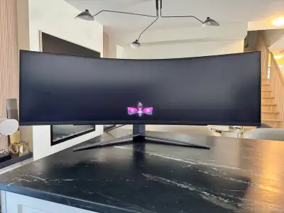 LG UltraGear 49in Curved 32:9 240Hz 1440p DQHD Monitor, View more
