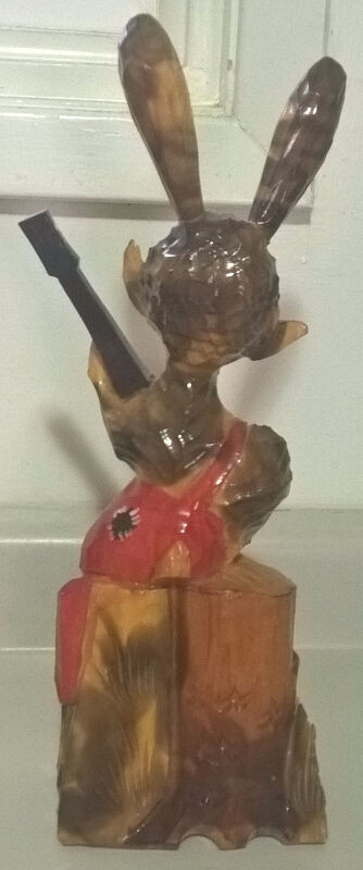 Vintage Old Russian Soviet Carved Wooden Figure Rabbit w/Guitar in Arts & Collectibles in Oshawa / Durham Region - Image 3