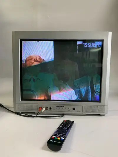 Sylvania 20” CRT TV with Remote – Tested & Working Retro Gaming, View more