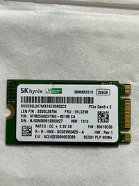 SKHYNIX 256Go M.2 2242NVME PCIE SSD SSS0L24764 HFM256GDHTNG-8510