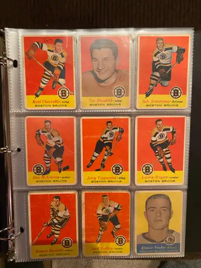 1957 - 1958 Topps Hockey Near Complete Set 52/66 Hall, Pilote Rc, View more