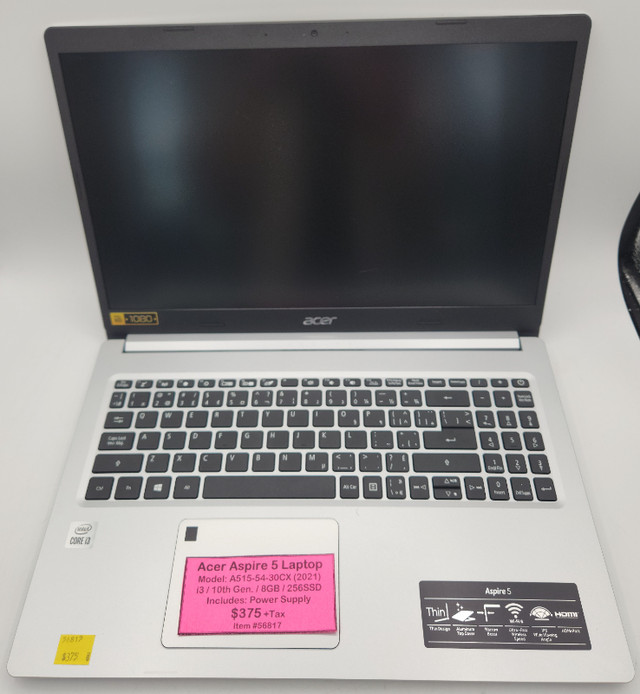 Acer Aspire 3, Aspire 5 Laptops *2 Available* in Laptops in Ottawa - Image 3