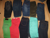 Jeans for  10-14 yeas old girl, depends on shapes, stretchy