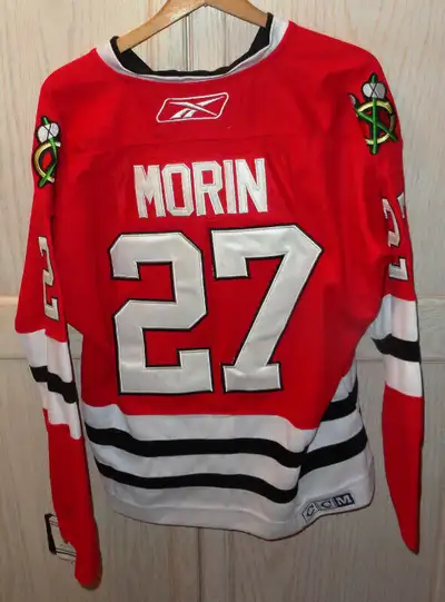 Jeremy Morin Chcago Black Hawks Reebok CCM Jersey Sz50 New  Tags, View more