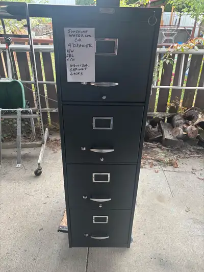 4 Drawer Vintage Filing Cabinet, View more