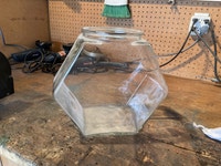 Large glass fish bowl