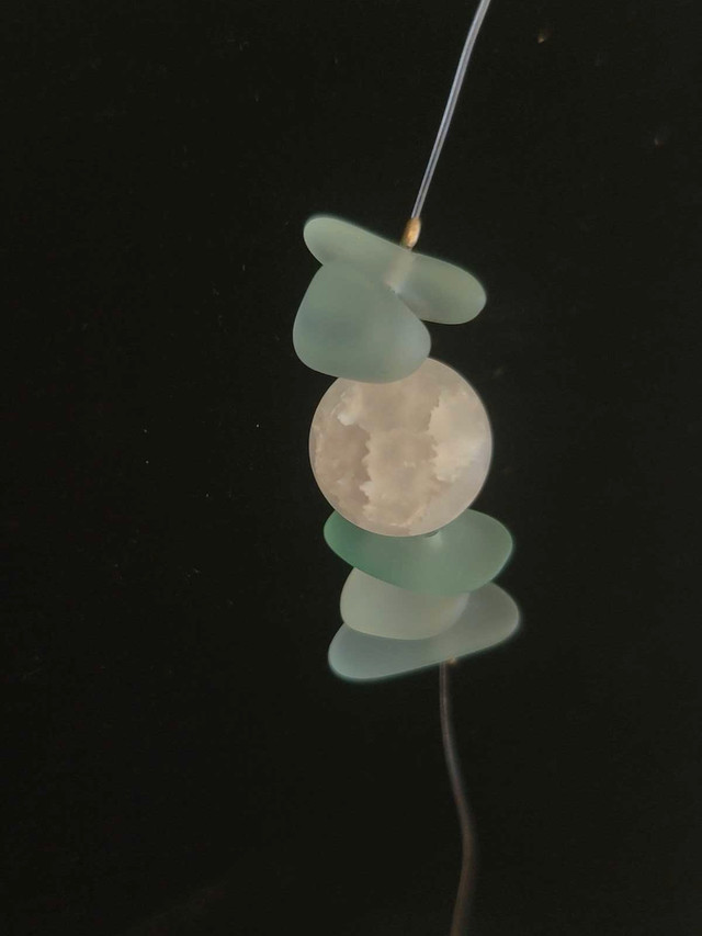 Blue Sea Glass Floating Necklace  in Jewellery & Watches in Brandon - Image 4