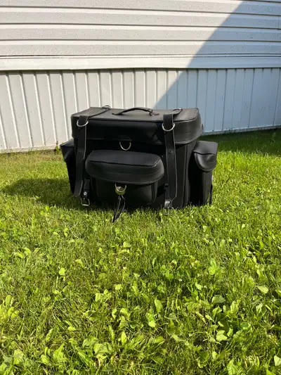 Leather motorcycle bag. $60 cash- Pick up Timbo Reply to ad.