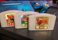 N64 Games (Zelda: OoT, Mario 64, Pokemon Snap)