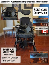 Power Plus Mobility Tilting Wheelchair Oakville / Halton Region Toronto (GTA) Preview