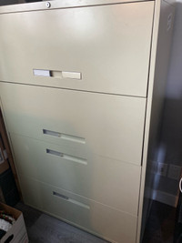 4 drawer lateral file cabinet.  