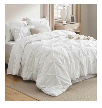 Bedsure King Comforter Set White, View more