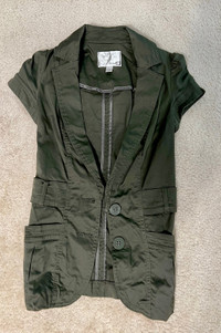 Short sleeve Blazer Jacket - Size: XS