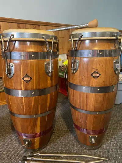 Vintage Congo drums , View more