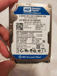 WD Blue 500 GB 2.5 Hard drive hdd