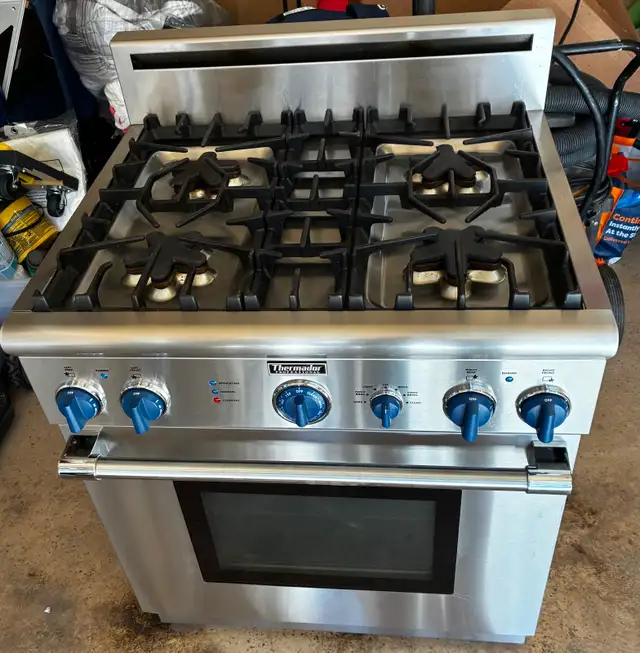 Professional-grade stainless steel Thermador Pro-Harmony stove