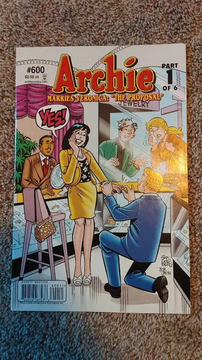 High grade ARCHIE #600 Comic Book “The Proposal” 2009, View more