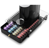 New - EVERIE Crystal Tempered Glass Top Organizer Drawer Holder 