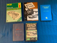Vintage automotive manuals and books