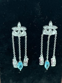 Bouclés d'oreilles en argent/Sterling silver 925 earrings