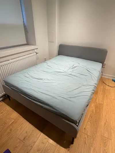 Double Bed Frame with Mattress & Waterproof Cover, View more