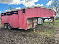 18 foot gooseneck livestock trailer 