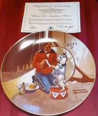 Norman Rockwell "While the Audience Waits" Collector Plate