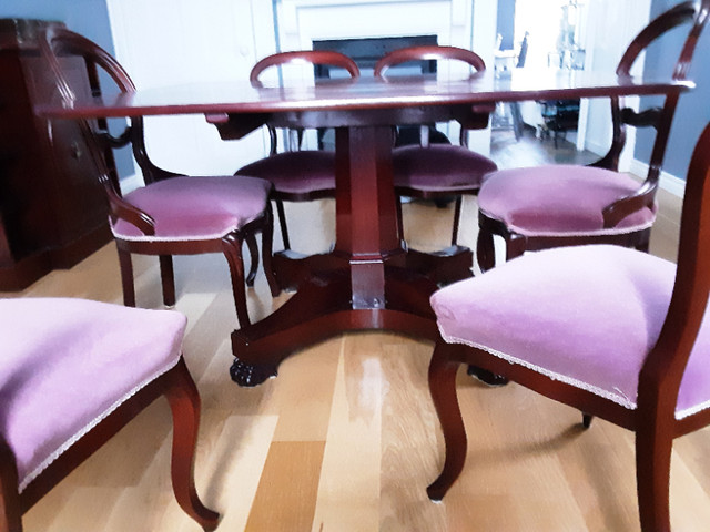 Dining Room Table with 8 Chairs and Side  Board in Dining Tables & Sets in Cape Breton - Image 2
