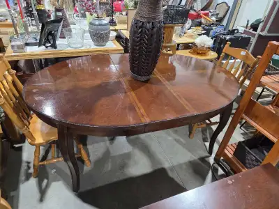 Wooden Oval Extendedable Dining Table, View more