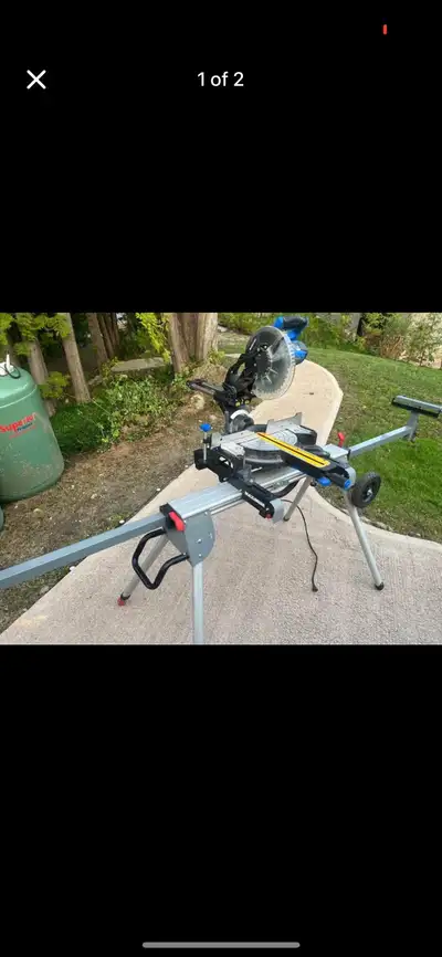 Mastercraft Sliding Compound Mitre Saw & stand, View more