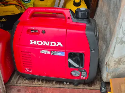 Honda EU2200i (very quiet) Carries like a suitcase More power than a dedicated house circuit Output...