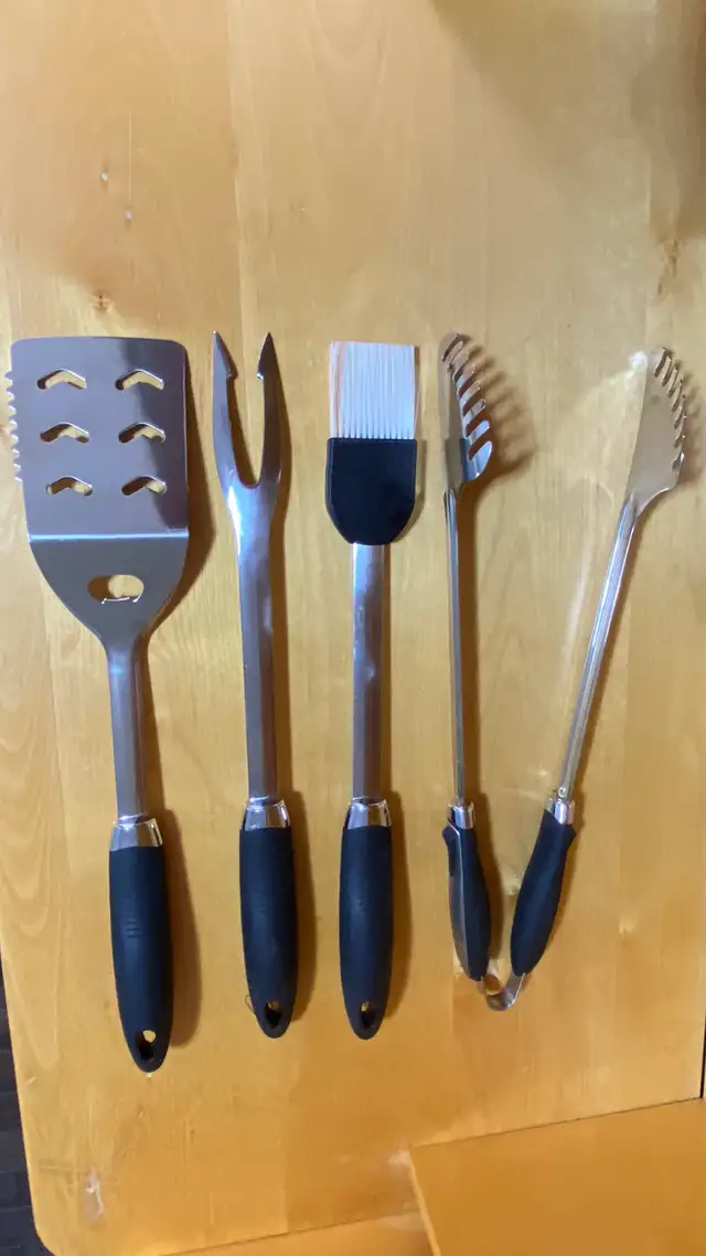New Lagostina Stainless Steel BBQ Set
