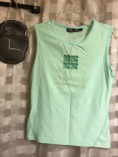 Oakley ladies sport tank mint green - swim material -LARGE, View more