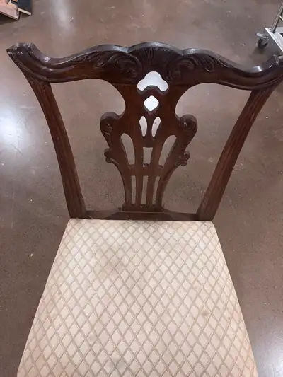 We are selling our heirloom dining room chairs. These were very expensive and still are, but we will...