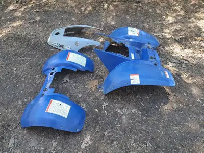 Plastics , front and rear fenders, and tank cover from a 1995 Polaris Magnum, will fit other Polaris...