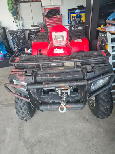 2004 Polaris 400 sportsman quad with 500 lb winch