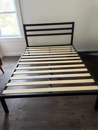 Full size metal bed frame, View more