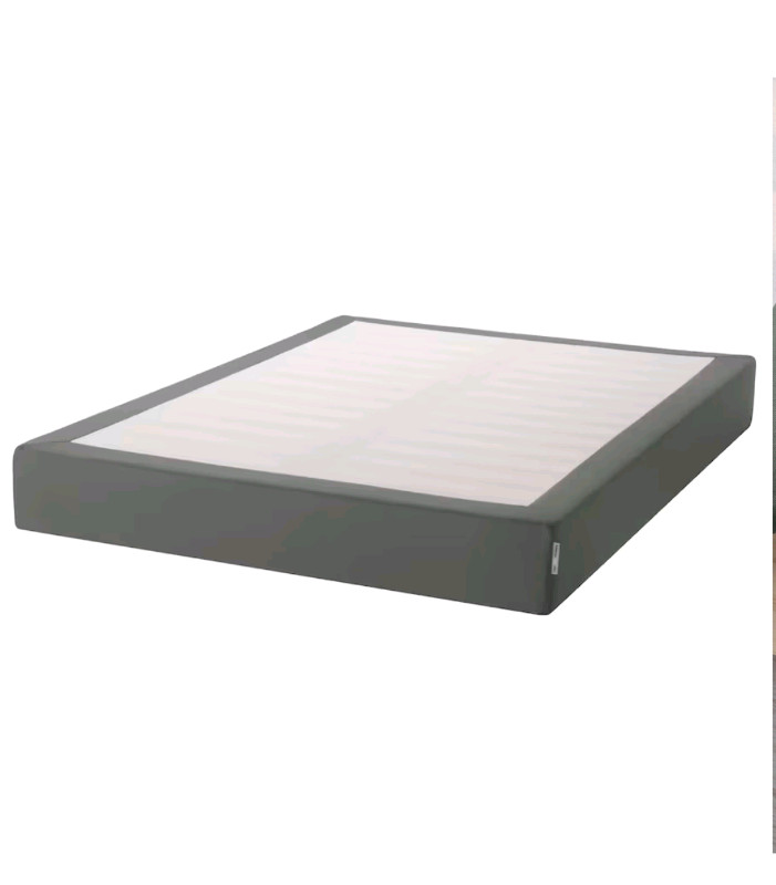Queen IKEA Slatted mattress base for bed frame, dark gray, Beds