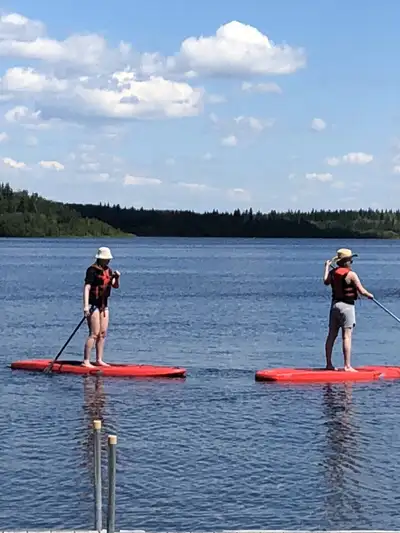 1 hr and 45 min NE of Edmonton. RV lake lots for rent at Floatingstone lake Alberta. Gated, power an...