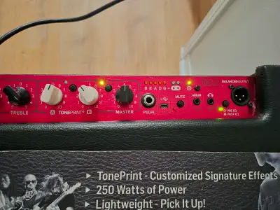 TC Electronic BG250 Bass Amplifier with Footswitch, View more