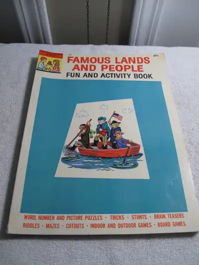 Vintage 1964 Ages 8-12 Yrs Famous Lands and People Fun and Activ, View more