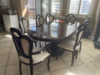 Beautiful Dining Table With 8 Chairs in Stoneycreek 
